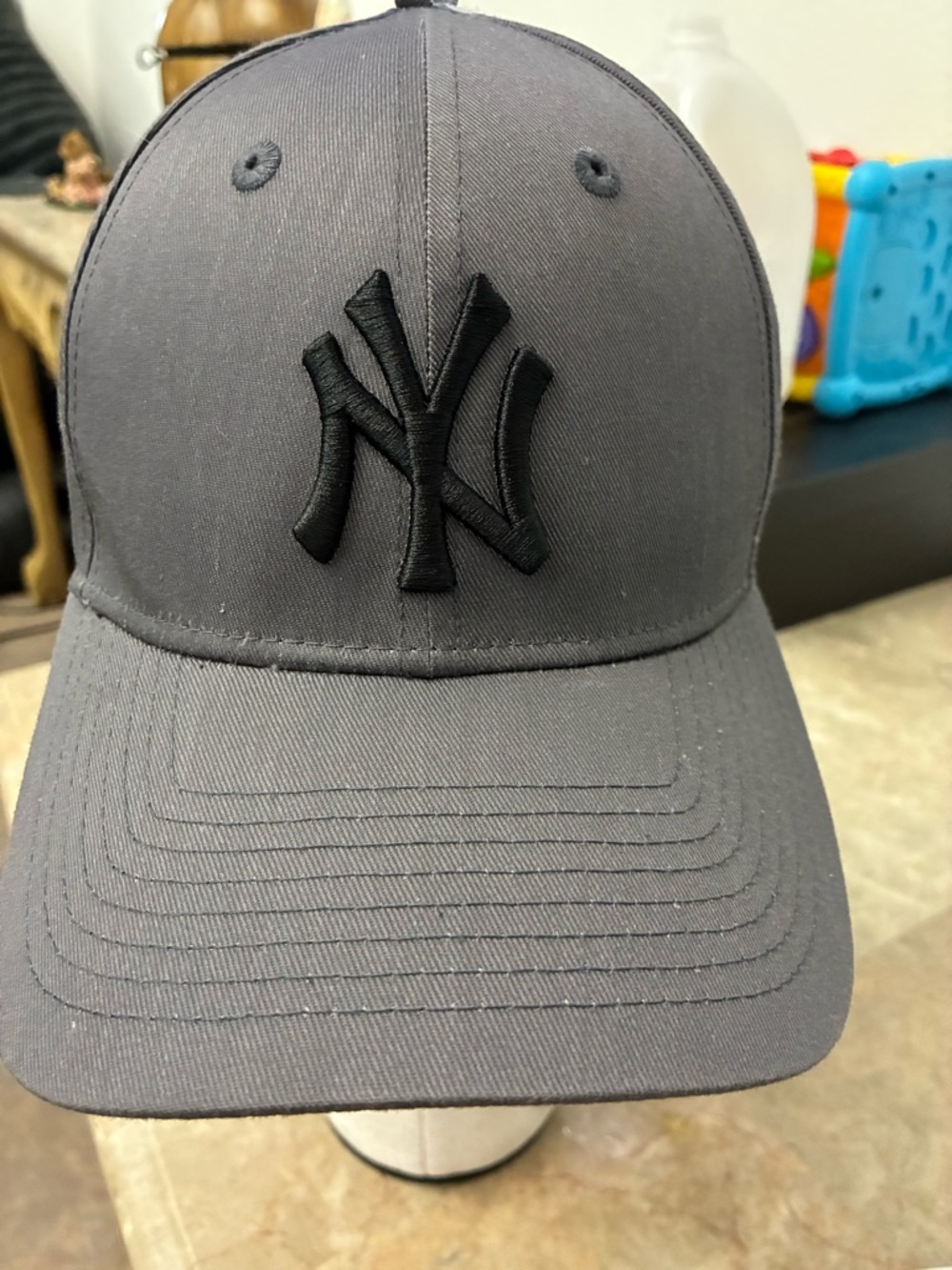 Genuine Merchandise Gray Hat with Black NY Logo